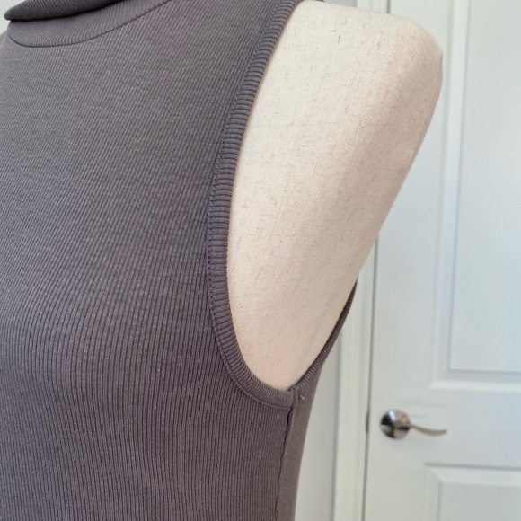 Zara Turtle Neck Ribbed Dress L - Picture 7 of 8